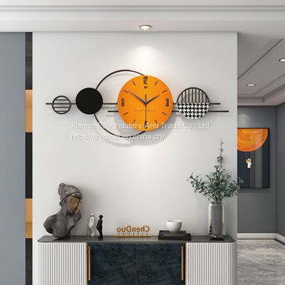 Crystal luxury wall art wall clock modern luxury wall table