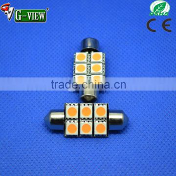 China car led factory 36mm led auto festoon light 6smd 5050 C5W led