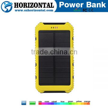 Wholesale LED waterproof Solar Charger 20000Mah USB power bank made in China manufacturer