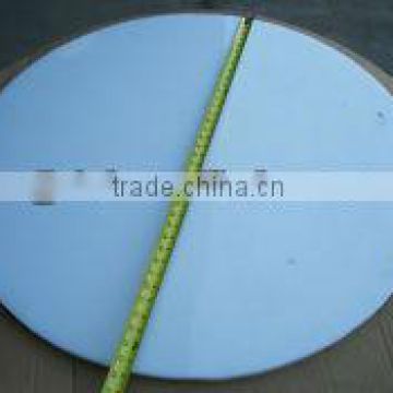 High energy absorption white HDPE round cutting board
