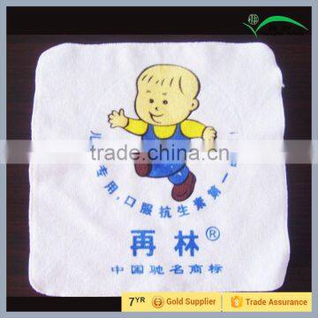 Compressed Medicine Promotion Gift Towel Cotton Velour Silk Screen Print