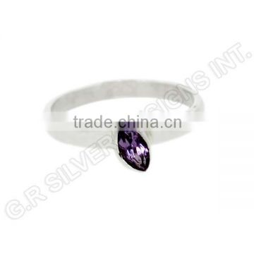 amethyst gemstone sterling 925 silver wholesale rings jewelry,handcrafted cute design fashion rings jewellery