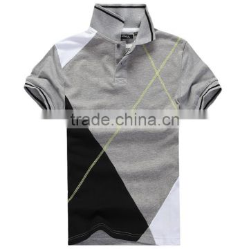 latest fashion design color combination polo shirt