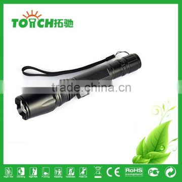T6 super bright LED flashlight zoomable LED flashlight CE EMC ROHS FCC