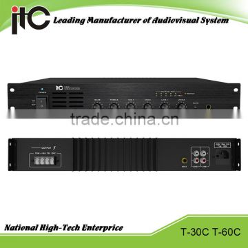ITC T-30C Series 30W 60W Having Prioriy Function Public Address BGM Mixer Amplifier