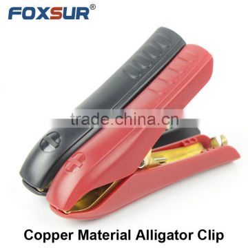 Foxsur Excellent Quality 100mm 300A well performance Crocodile Alligator Car Battery Clips Clamps Electrical Supplies