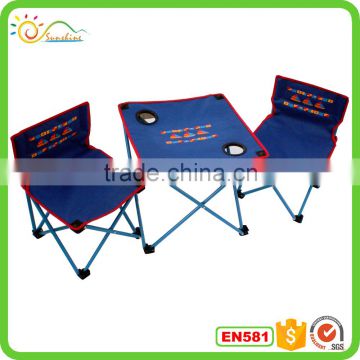 Folding outdoor picnic children table and chairs