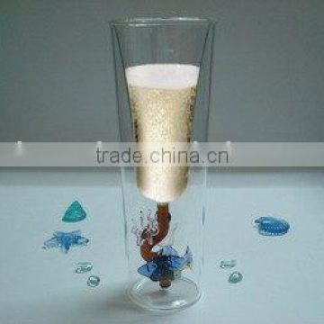 Glass Souvenir Gift ( Coral with Blue Fish )