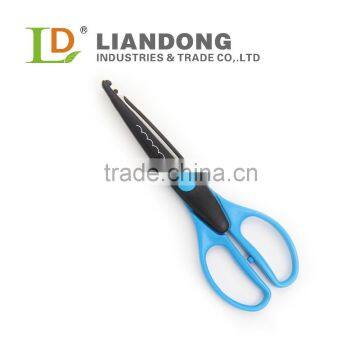 SS019 Wave Shape Craft Decorative Stainless Steel Scissors