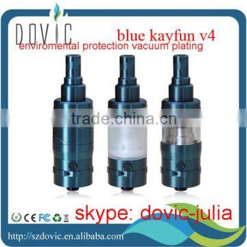 kayfun v4 tank clone/kayfun v4 rba,blue/black enviromental protection vacuum plating