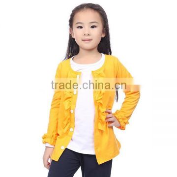 Stylish Girl Boutique Clothing Mustard Yellow Fall Ruffled Cardigan