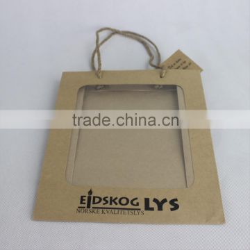 Chinese wholesale brown twisted paper handle Kraft Paper Bag