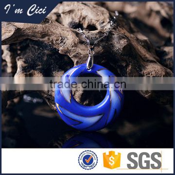 Jingdezhen ceramic ring accessories necklace