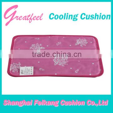flowers printed cushion with hydrogel injections cooling cushion
