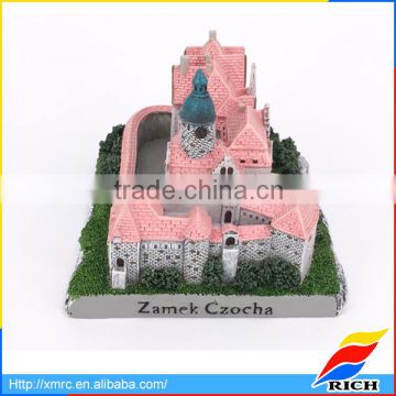 Tourist souvenir miniature castle building polyresin castle