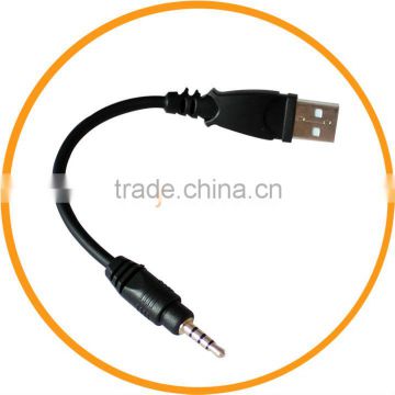 USB 2.0 Male to 3.5mm Male Audio Stereo Headphone Jack Cable Cord Adapter Black from dailyetech
