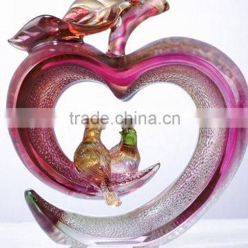 Crystal wedding gift souveniers for happiness