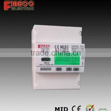 EM418 MID approved single phase energy meter kWh meter