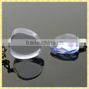 Cutting Crystal Diamond Ring Keychain For Wedding Gifts