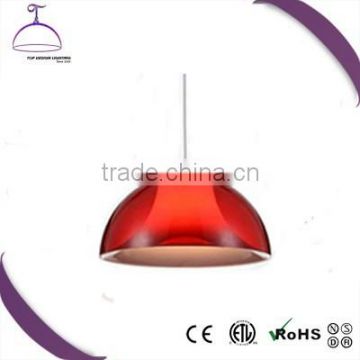 modern red iron decorative metal pendant light