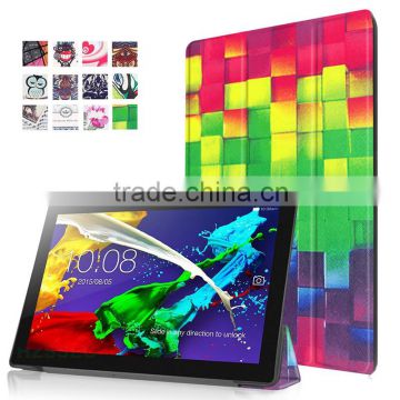 High quality tablet case pattern case for Lenovo Tab 2 X30 A10-30 back stand pattern case