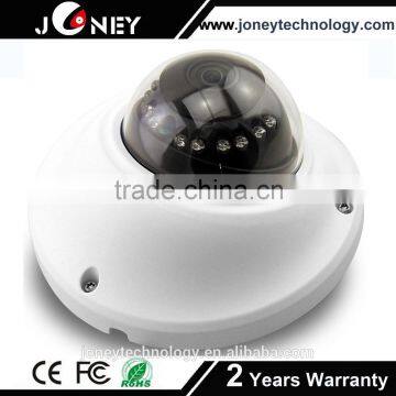 Fixed Lens Mini Dome Vandal proof IR Camera with 1/4" Aptina CMOS 1.0 Megapixel CMOS Sensor/720P