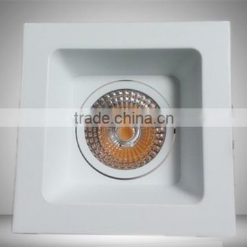 7w cob led down light recessed ceiling light / Led square downlight for 95mm hole cut out / Home decoration ceiling lamps