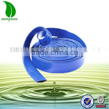 Yellow Blue Underground Water Delivery Pipe PVC Layflat Hose