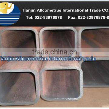 ALL027 thick wall square and rectangular steel pipe for concrete fence posts with good price