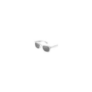 DN1117TR3C4 fashionable Cute White color Plastic Polarized Lens 3D Glasses with 4C Curvature