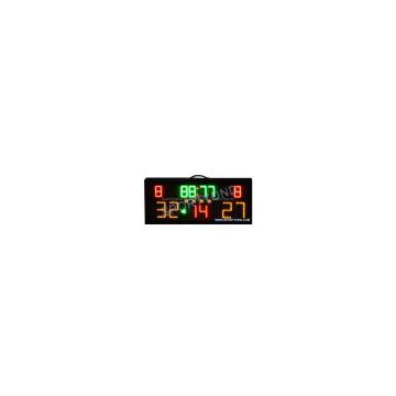 Electronic digital basketball scoreboard