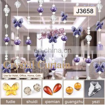 new design Various shapes crystal string beaded curtain wholesale