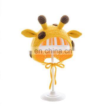 Yarncrafts Novelty Style Imitate Animal Autumn and Winter Handmade Knitted Children Hat