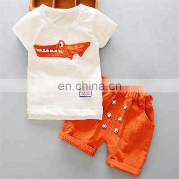 Wholesale Summer T-shirt + Shorts Boys Clothing Set