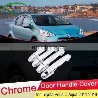 for Toyota Prius C Aqua 2011 2012 2013 2014 2015 2016 2017 2018 2019 Chrome Door Handle Cover Catch Car Cap Styling Accessories