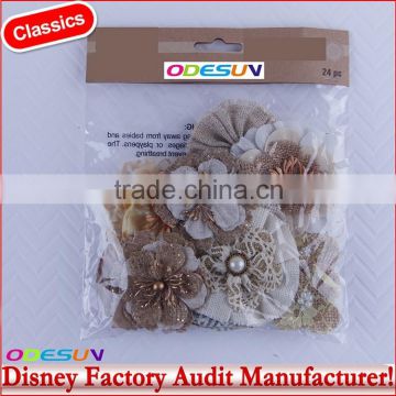 Disney Universal NBCU FAMA BSCI GSV Carrefour Factory Audit Manufacturer 3 Pack 2.25-Inch Blooms Decorative Flower
