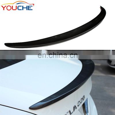AMG style carbon fiber rear trunk boot spoiler for Mercedes CLA class W117 2014-2018