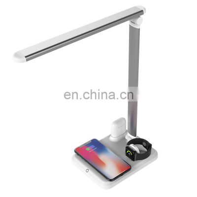 Wireless QI charger Adjustable Modern Design Portable Luminaire LED Table Lamp Desk Lamp