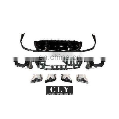 CLY Wholesale auto parts For 2021 Benz E-class W213 upgrade E63s AMG Diffuser with exhaust pipe