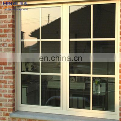 French Style Acoustic Insulation Panel Triple Casement Window Philippines