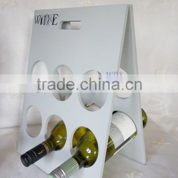 Six Wooden wine bottle rack holder