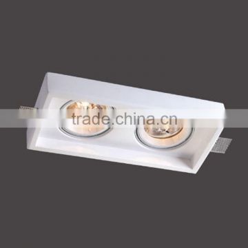 HR-5020 indoor gypsum plaster halogen decoration downlight with Gx5.3 GU10