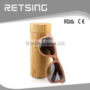 Custom Hard Sunglass Bamboo Sunglasses Case Wood