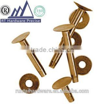 ISO 9001-2008 Manufacture copper rivets, OEM orders are welcome
