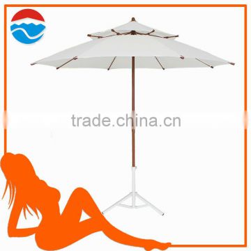 double lay 160gsm polyester fabric outdoor furniture umbrella