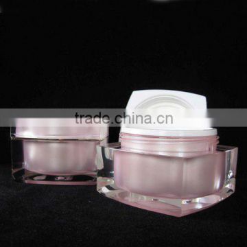 50g square cream jar, made of Acrylic and PP,cosmetic jar