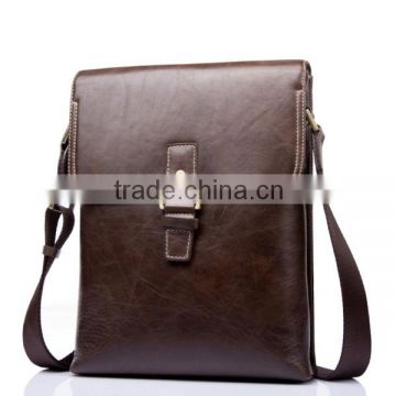 Guangdong wholesale brand name quality leather messenger bags men bags