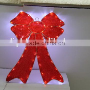 led motif light acrylic bowknot shap for decoration