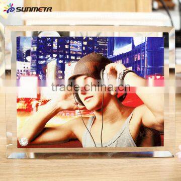 Sunmeta factory directly high quality blank sublimation glass photo frame BL-05
