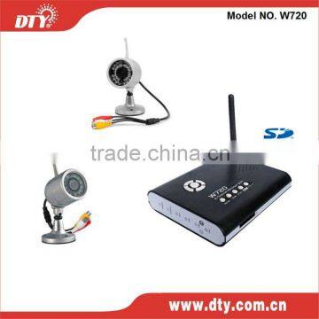 2.4ghz 4 channel wireless mini dvr, W720